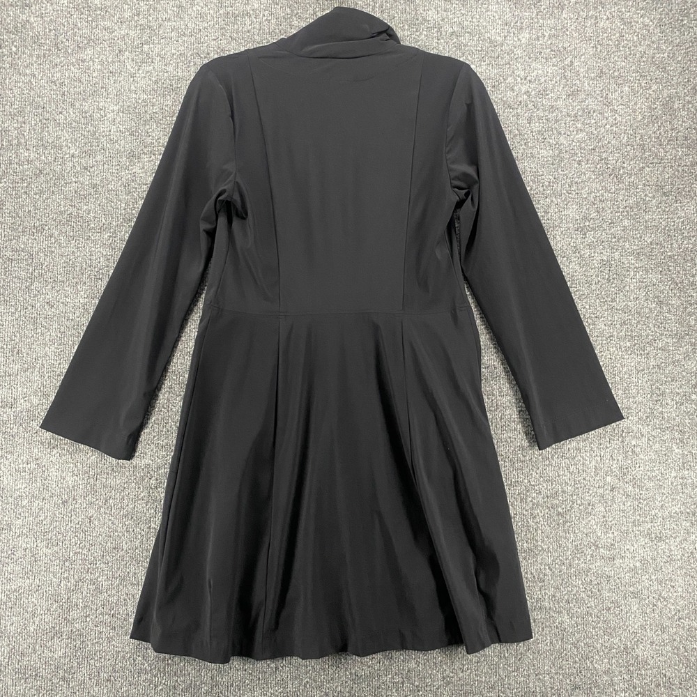 Spirit House Dress Womens XS Black Tunic Full Zip Long Sleeve Utility Classic - Picture 3 of 8